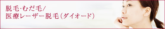 脱毛・むだ毛/医療レーザー脱毛（ダイオード）