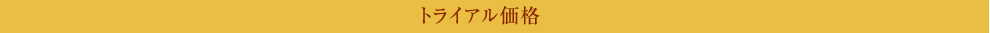 トライアル価格
